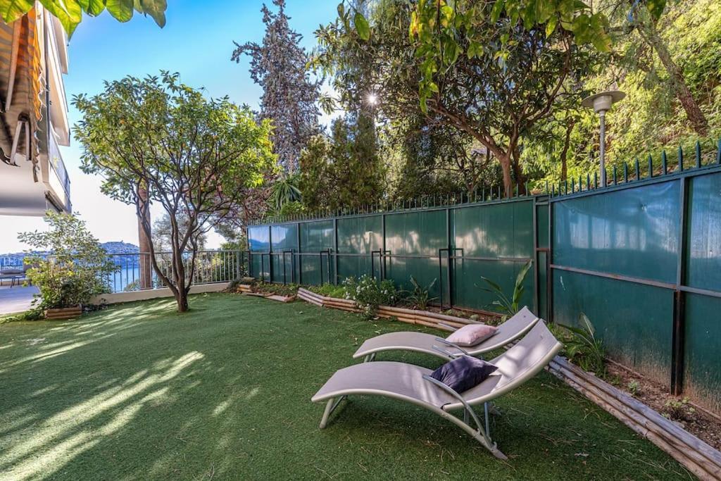 Villefranche Sur Mer:Appartement-Villa, Vue Mer, Jardin, Parking. Exterior photo