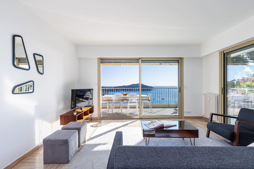 Villefranche Sur Mer:Appartement-Villa, Vue Mer, Jardin, Parking. Exterior photo